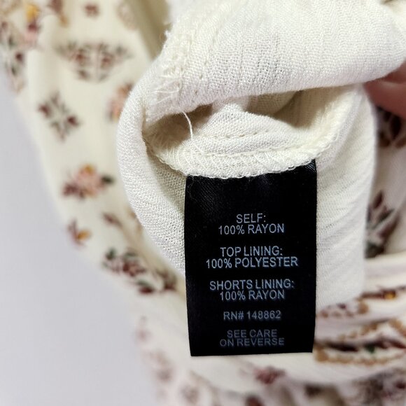 Torrid Womens Gauze Surplice Romper Size 1X Flutter Sleeve Fall Foliage Print - Picture 9 of 16